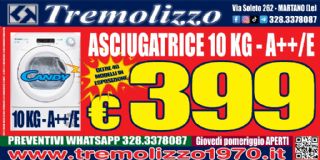 ASCIUGATRICE CANDY 10KG A++